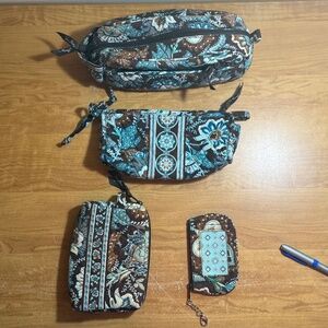 Vera Bradley Retired Java Blue Small Travel Accessories